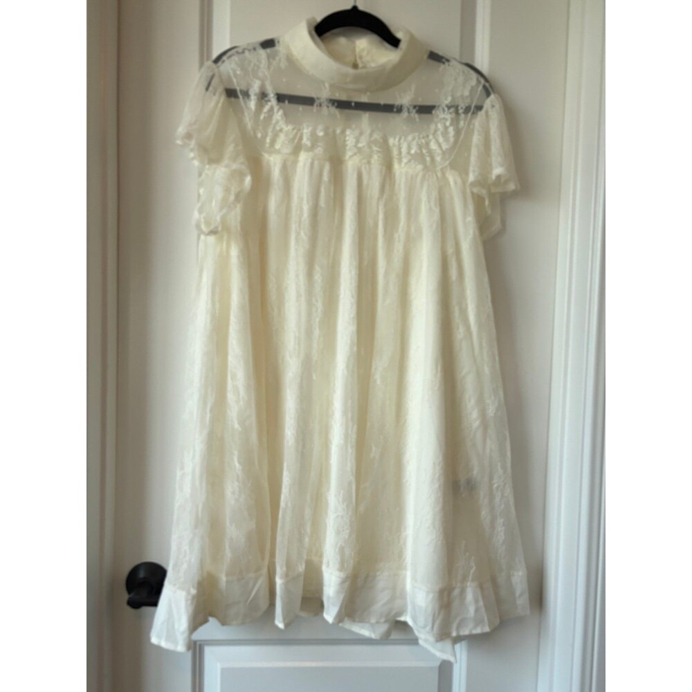 Lace Dress Shein Off White XL